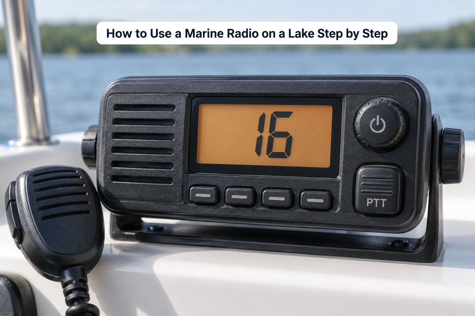 How to Use a Marine Radio on a Lake Step by Step