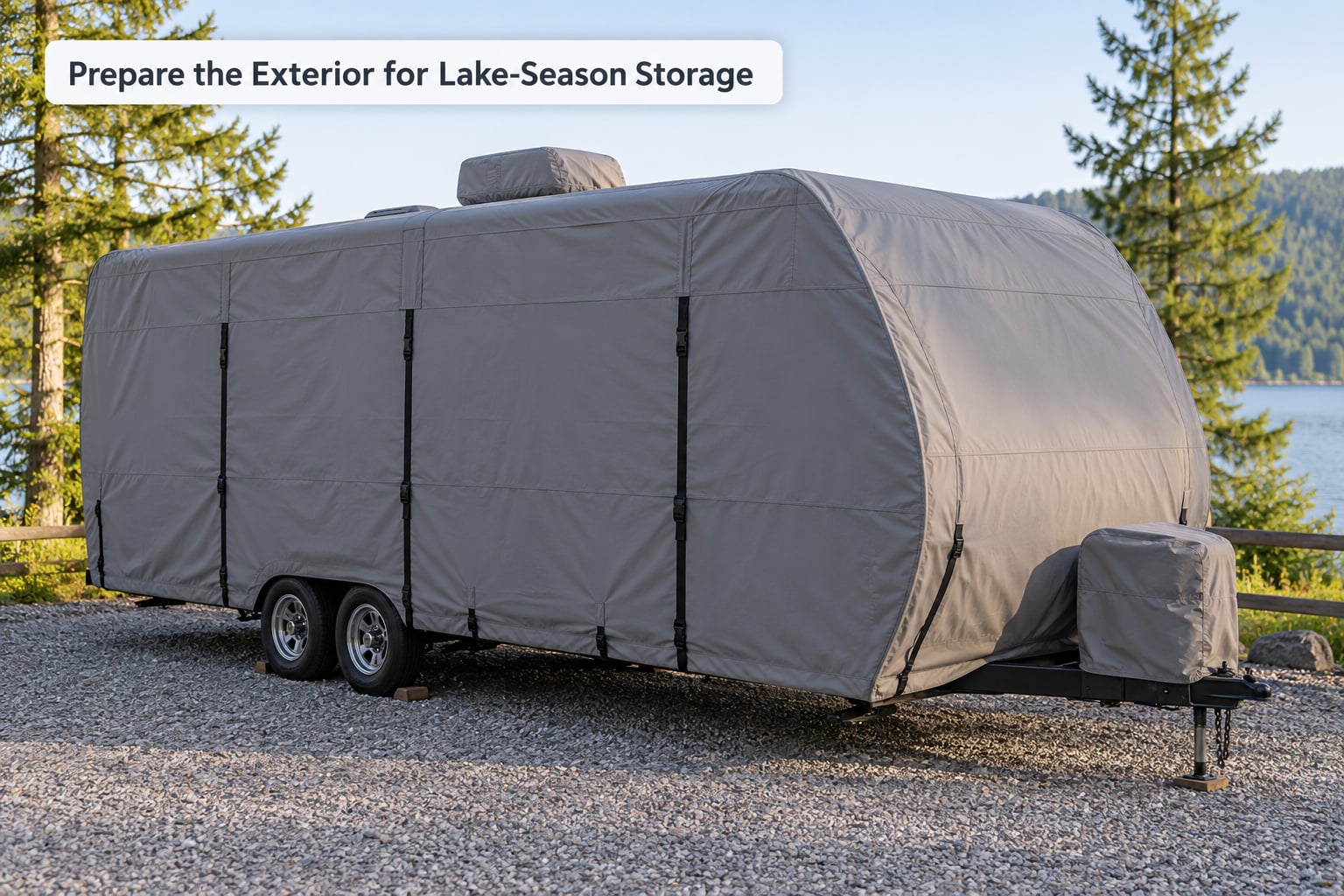 Prepare the Exterior for Lake-Season Storage
